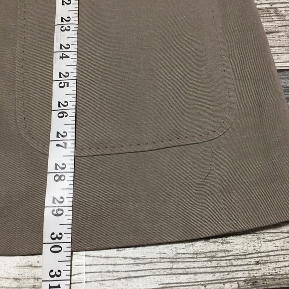 Ted Baker London Lyocell Linen Blend Blazer Men’s Size 6 Brown Tan 2 Button - Picture 4 of 12